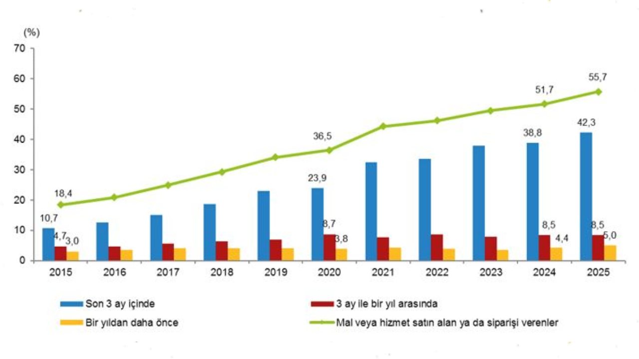 türkiye eticaret oranı