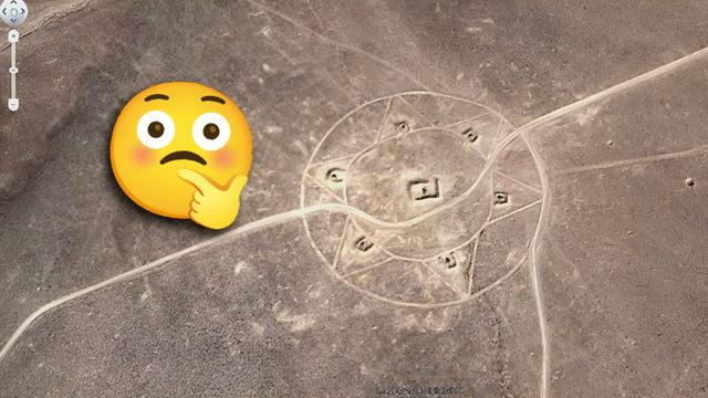 Google Haritalar&rsquo;da Tesad&uuml;fen Fark Edilen, Nevada &Ccedil;&ouml;l&uuml;&rsquo;ndeki Bu Tuhaf Sembol Neyin Nesi?