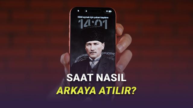 iPhone'ların Kilit Ekranında Saat, Duvar K&acirc;ğıdının Arkasına Nasıl Atılır?