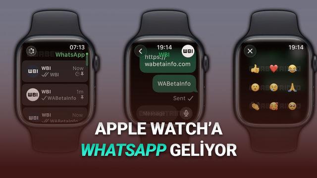 Apple Watch Modellerine WhatsApp Uygulaması Geliyor: İşte İlk Görüntüler