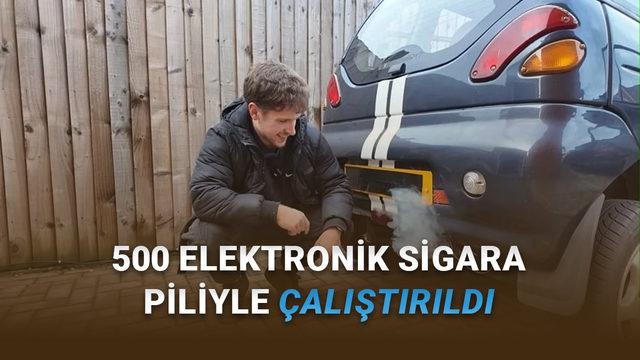 25 Yıllık Bir Elektrikli Otomobil, 500 Elektronik Sigara Piliyle Çalıştırıldı [Video]