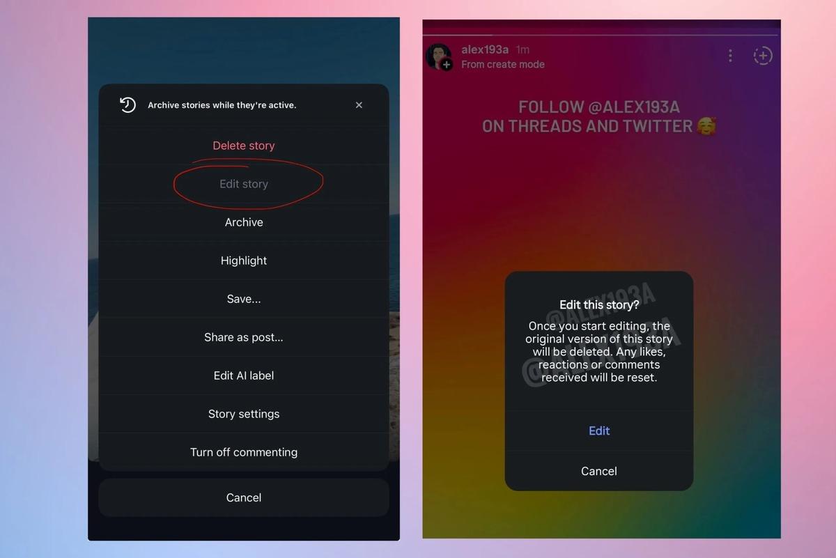 Instagram Hikaye Düzenleme Özelliği Geldi: Paylaştıklarınızı Silmeden Düzeltebileceksiniz 20 Instagram Hikaye Düzenleme Özelliği Geldi: Paylaştıklarınızı Silmeden Düzeltebileceksiniz - Görsel 2