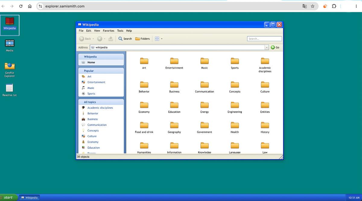 Windows XP'yi Canlandıran Web Sitesi: Vikipedi'ye Dosya Sistemiyle Erişin - Görsel 4