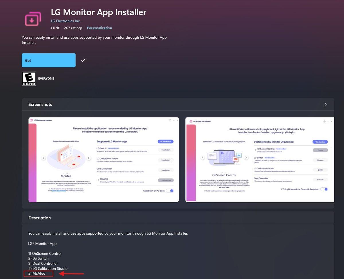 LG Monitörlerinde McAfee Pop-Up Reklamları Kaldırıldı! Microsoft'un Hızlı Müdahalesi ve Olayın Detayları - Görsel 3