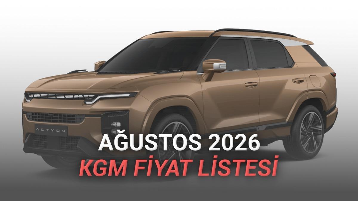Ağustos 2026 KGM SsangYong Fiyat Listesi Açıklandı: Musso Grand 1.915.662 TL’den Başlıyor