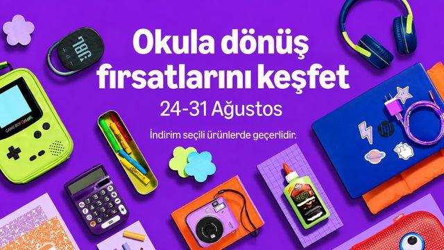 Okul Dönüş Fırsatları Hesabı: Amazon’da 24-31 Ağustos Bölümü Şekillenme 78 Amazon’da Okula Dönüş Kampanyası!